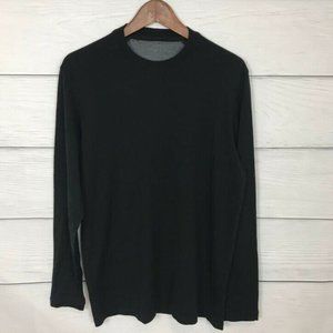 Ibex Black 100% Merino Long Sleeve Base Layer M